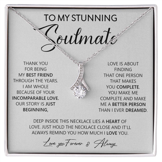 My Stunning Soulmate | I love you forever - Alluring Beauty Necklace