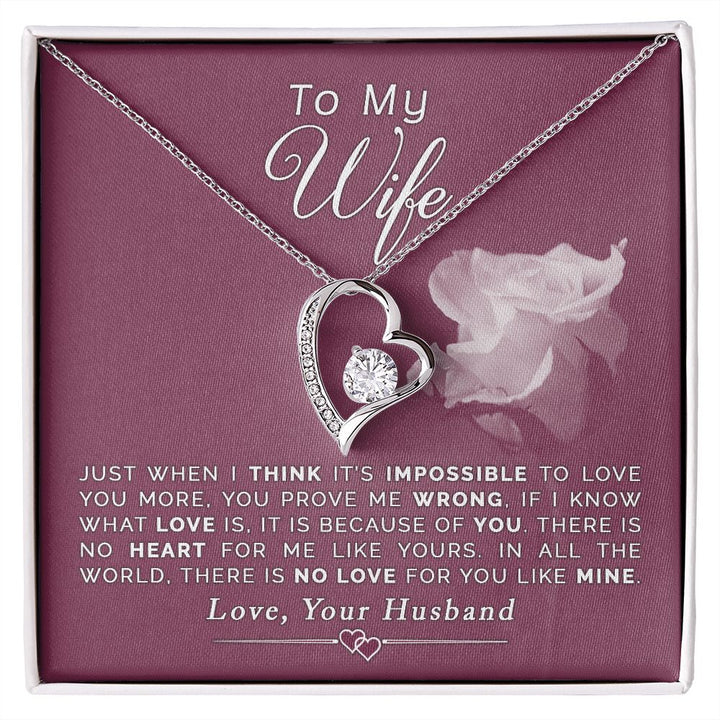 To My Wife- Forever Love Necklace – BettaGift